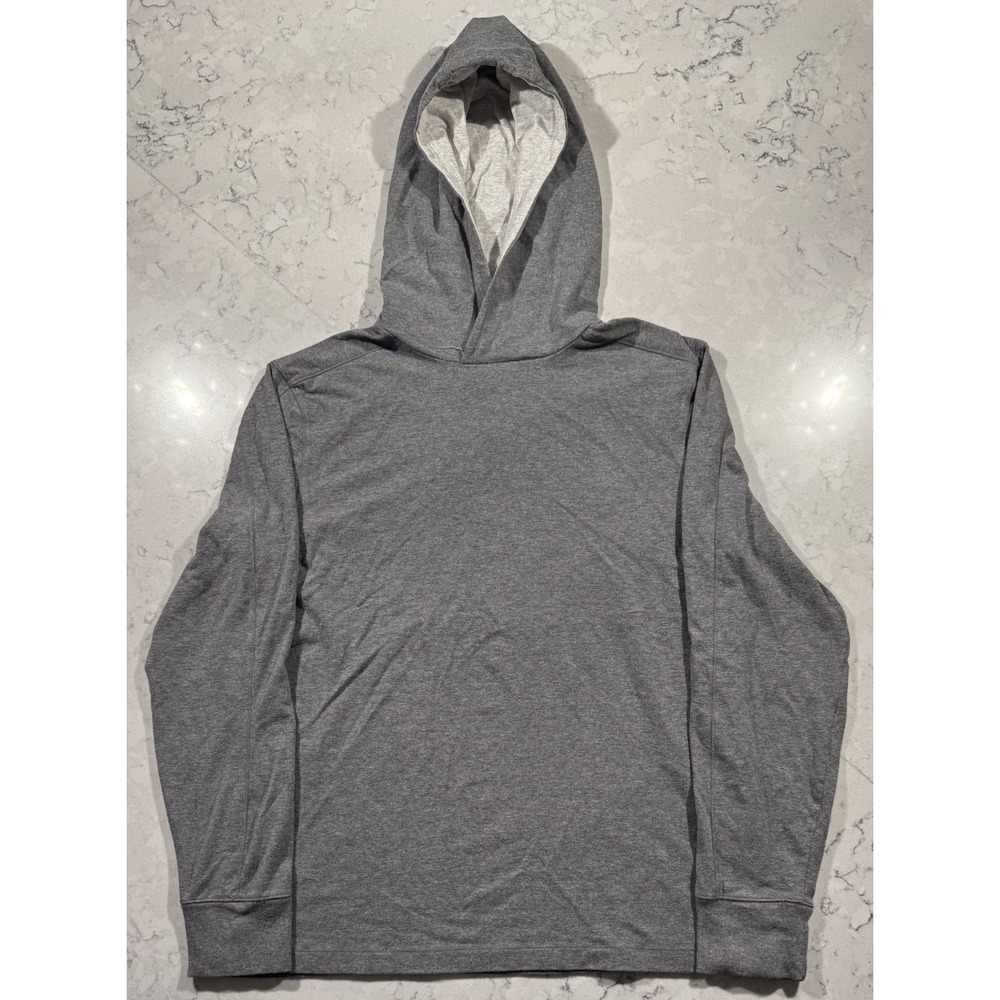 Banana Republic Hoodie Mens Large Gray‎ Cozy Jersey Preppy Casual Sweatshirt